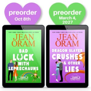 Jean Oram closed door romantasy romcom series Fairy Godmothers and Other Fiascos