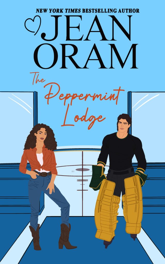 The Peppermint Lodge by Jean Oram. A hockey romance, closed door sweet romance.