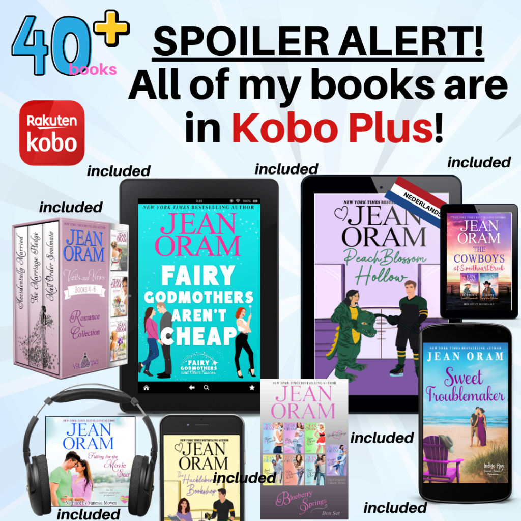 Yolo with Kobo Plus sweet clean closed door romance novels and audiobooks by jean oram.
