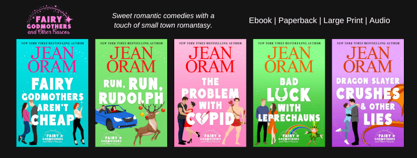 Jean Oram's 5-book romcom series set in canada Fairy Godmothers and Other Fiascos